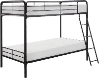 Lunar Dark Bronze Twin-over-Twin Bunk Bed