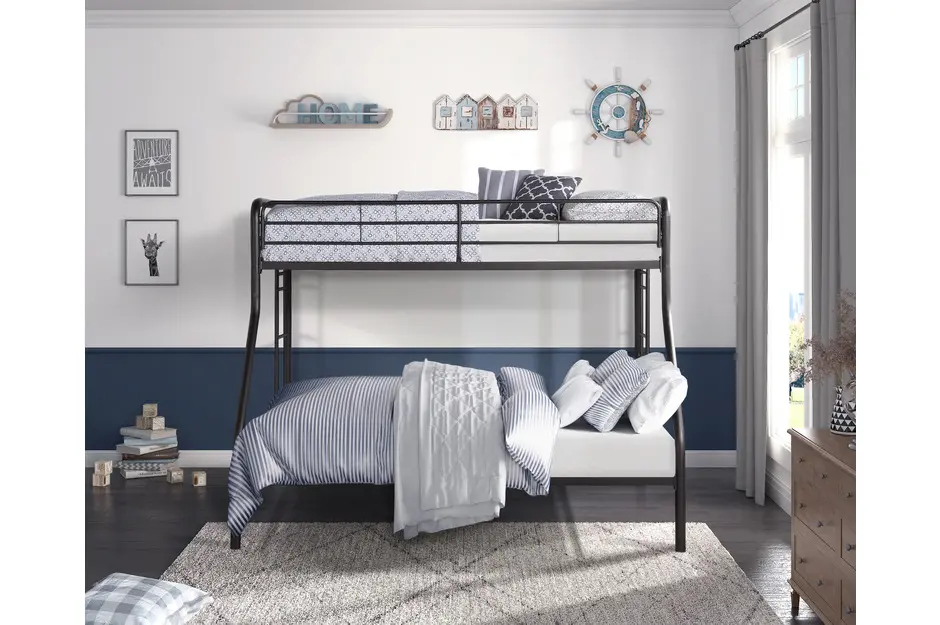 Lunar Dark Bronze Twin-over-Full Bunk Bed-2
