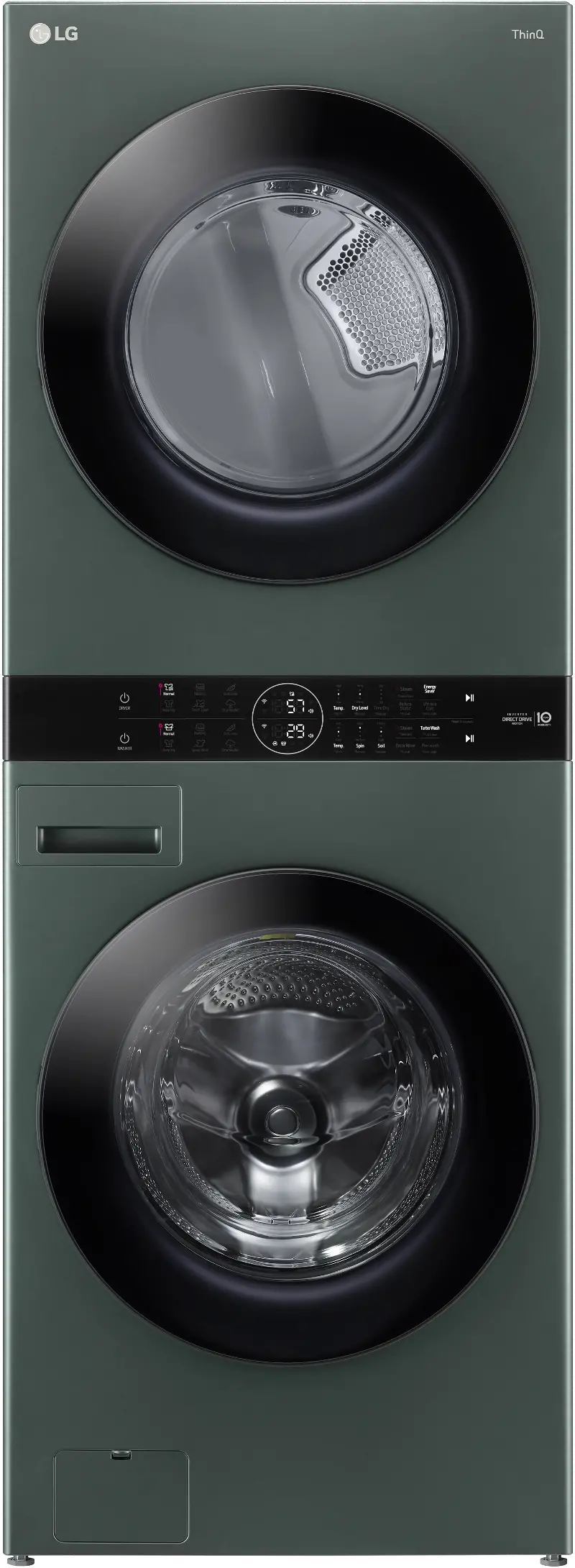 LG WashTower Gas Washer and Dryer Set - Nature Green