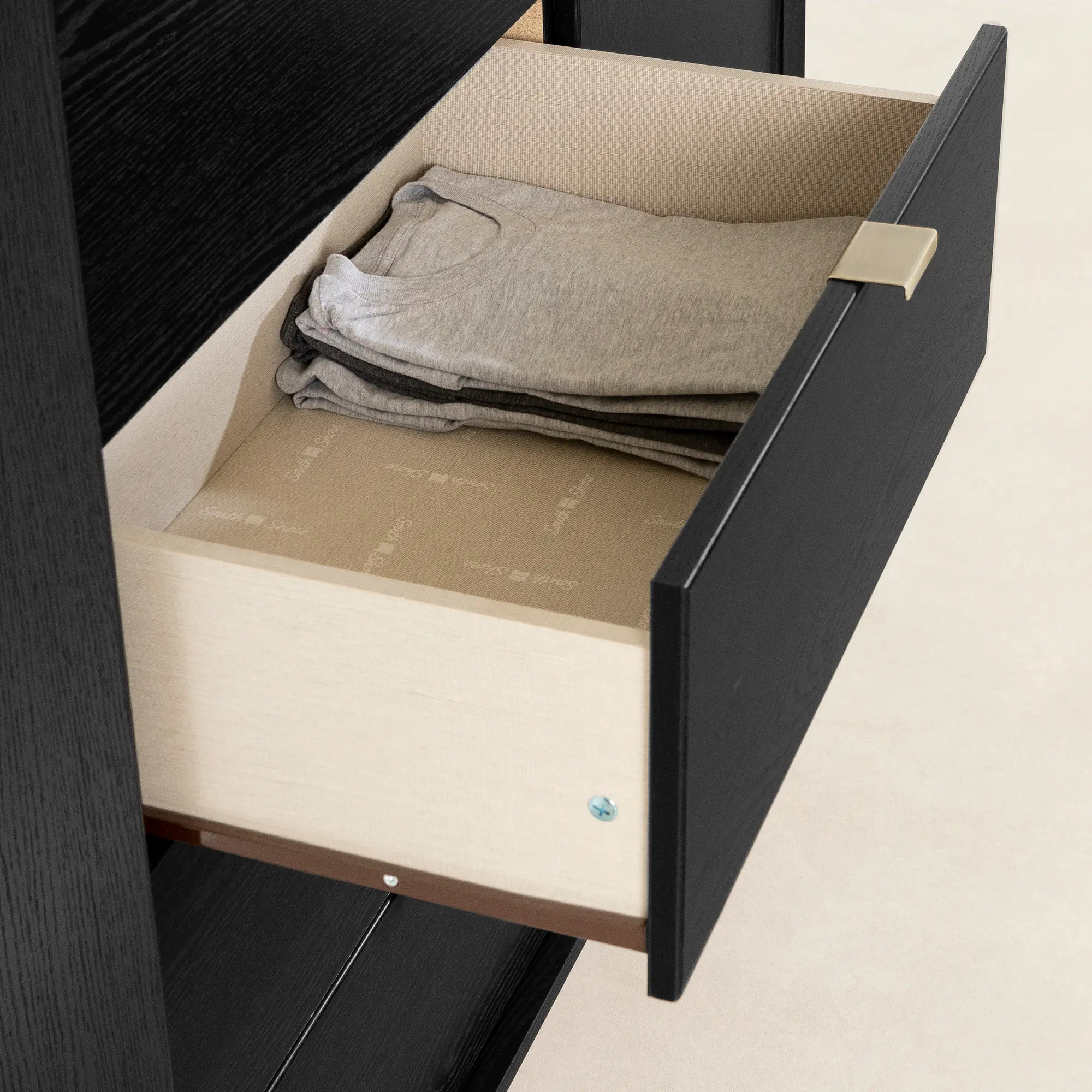 13538 Hype Black Oak 5-Drawer Chest of Drawers - South Shore-5