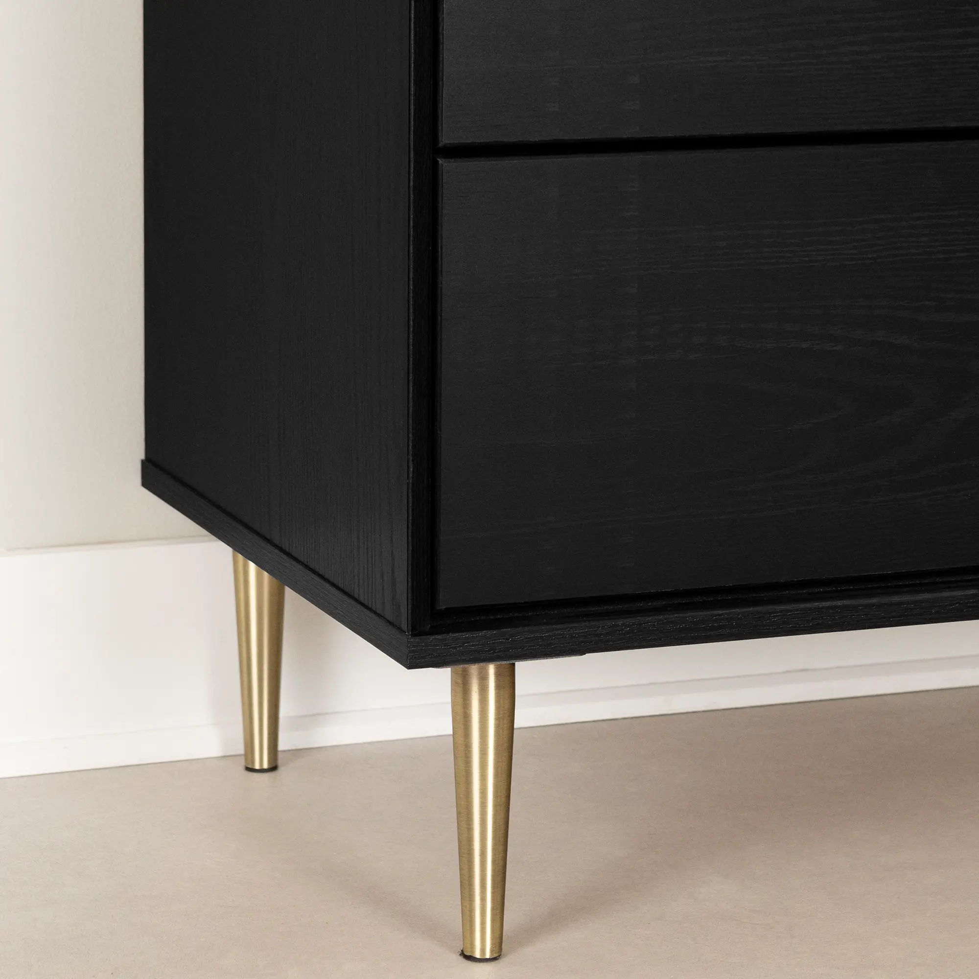13538 Hype Black Oak 5-Drawer Chest of Drawers - South Shore-7