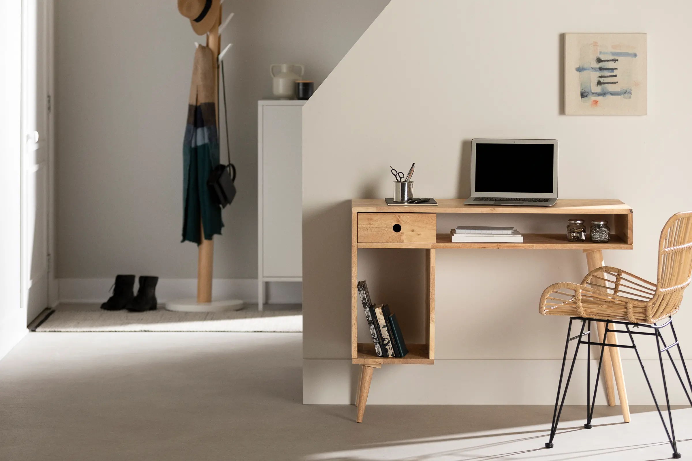 13919 Kodali Natural Wood Computer Desk - South Shore-2