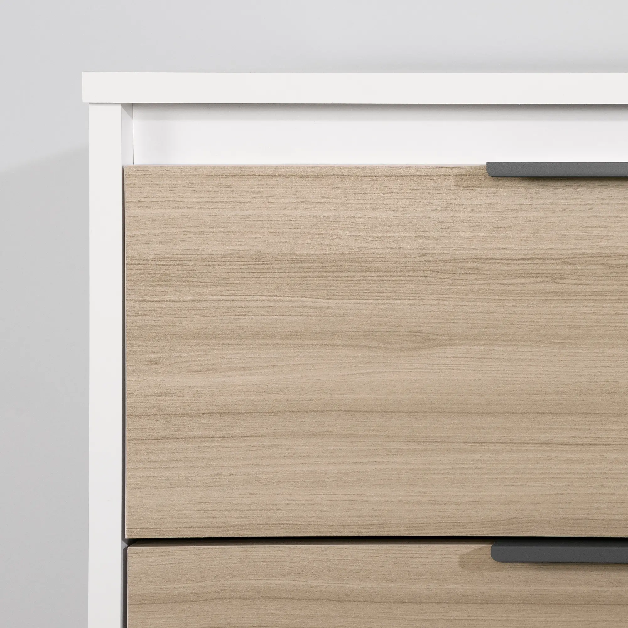 13979 Hourra Soft Elm and White 6-Drawer Dresser - South Shore-4