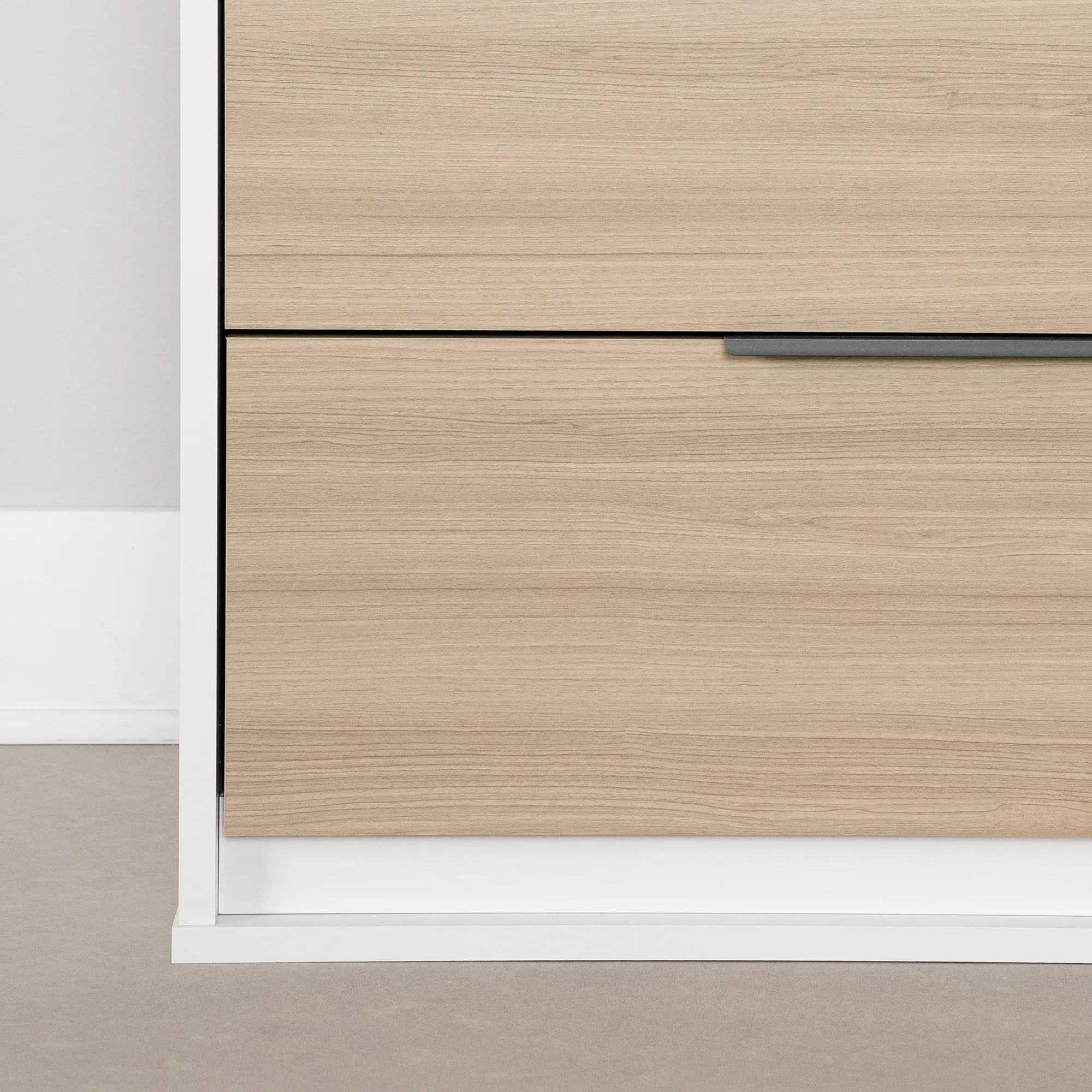 13979 Hourra Soft Elm and White 6-Drawer Dresser - South Shore-5