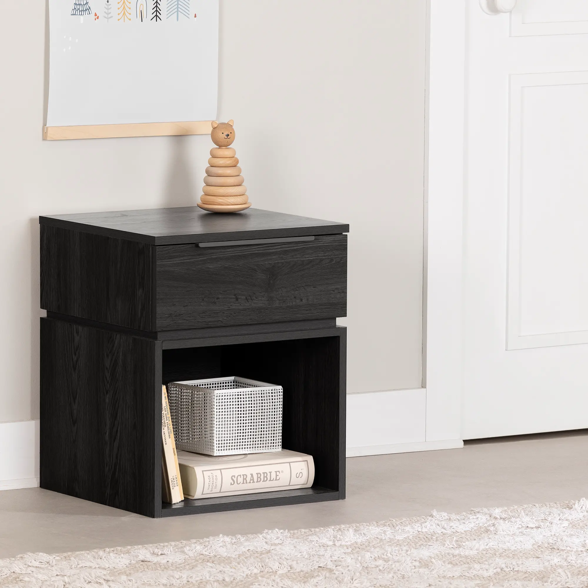 13985 Hourra Gray Oak Nightstand - South Shore-2