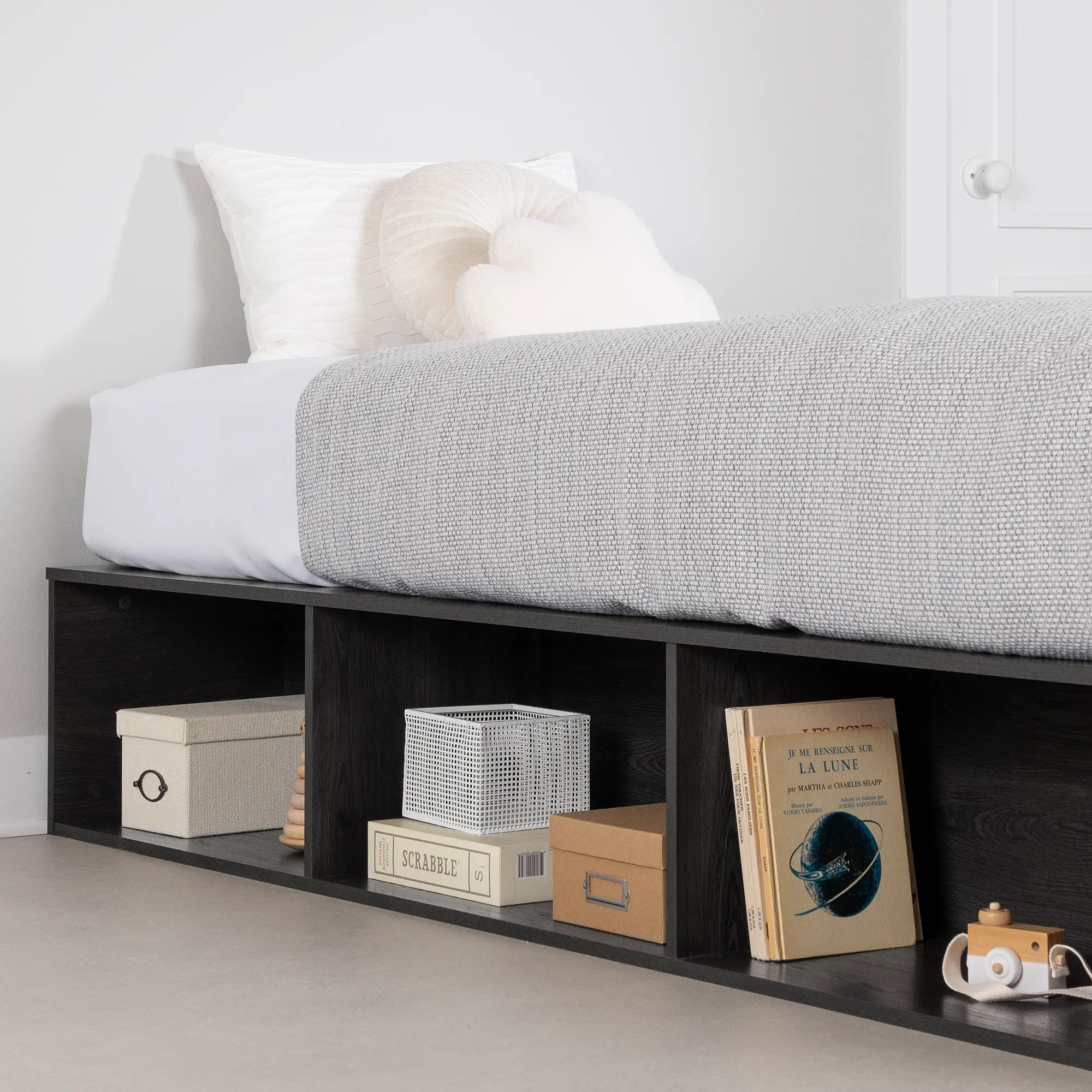 13986 Hourra Gray Oak Twin Platform Storage Bed - South Shore-3
