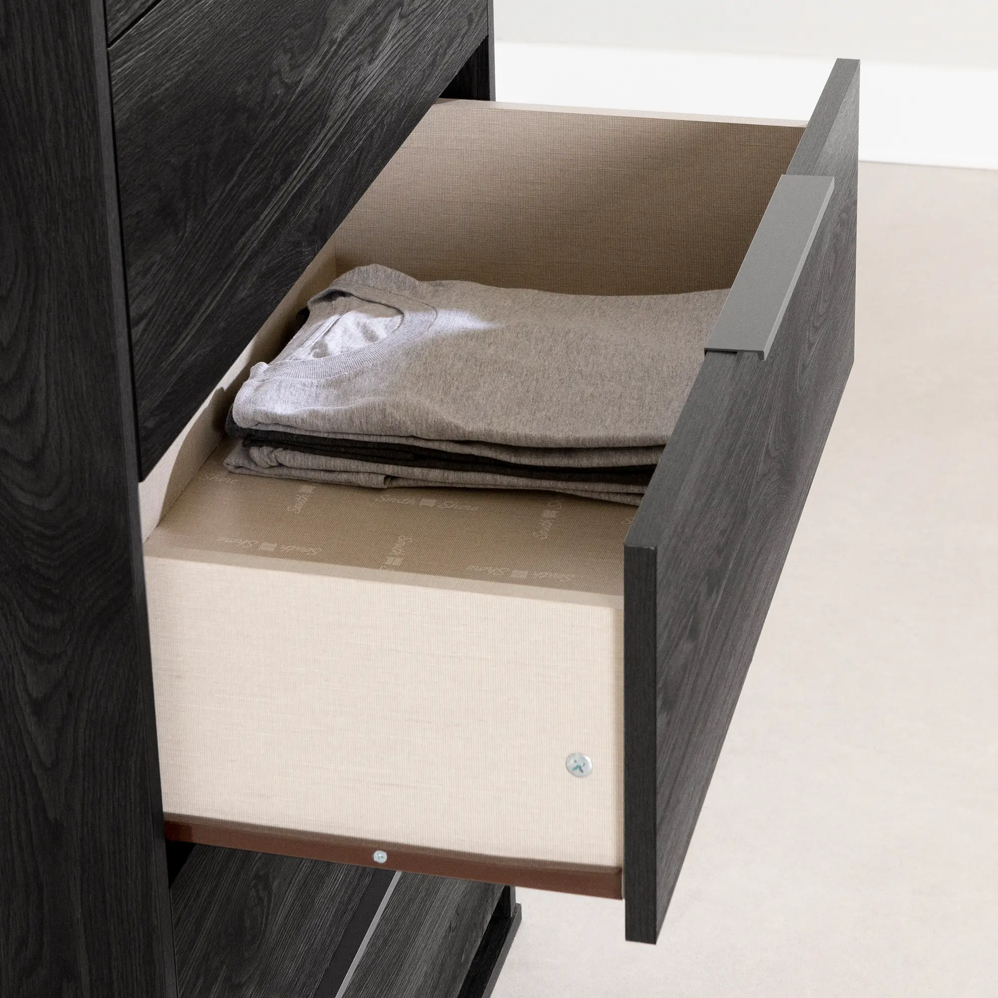 13987 Hourra Gray Oak 5-Drawer Chest of Drawers - South Shore-4