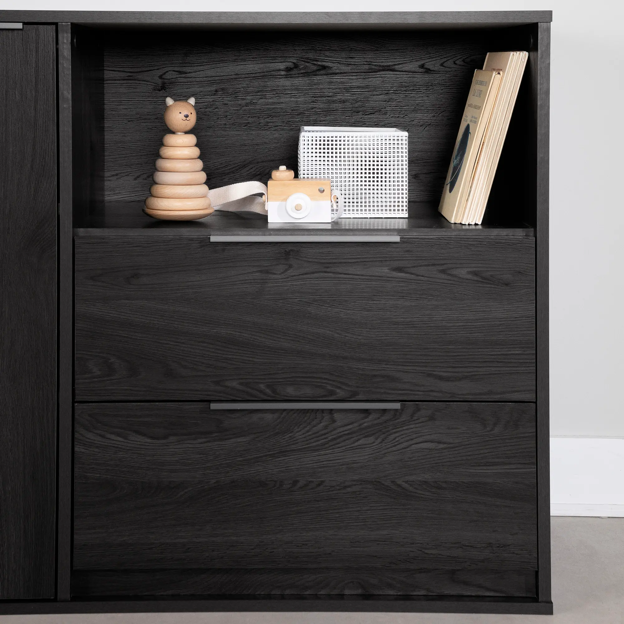 13988 Hourra Gray Oak 2-Drawer Dresser with Door - South Shore-4