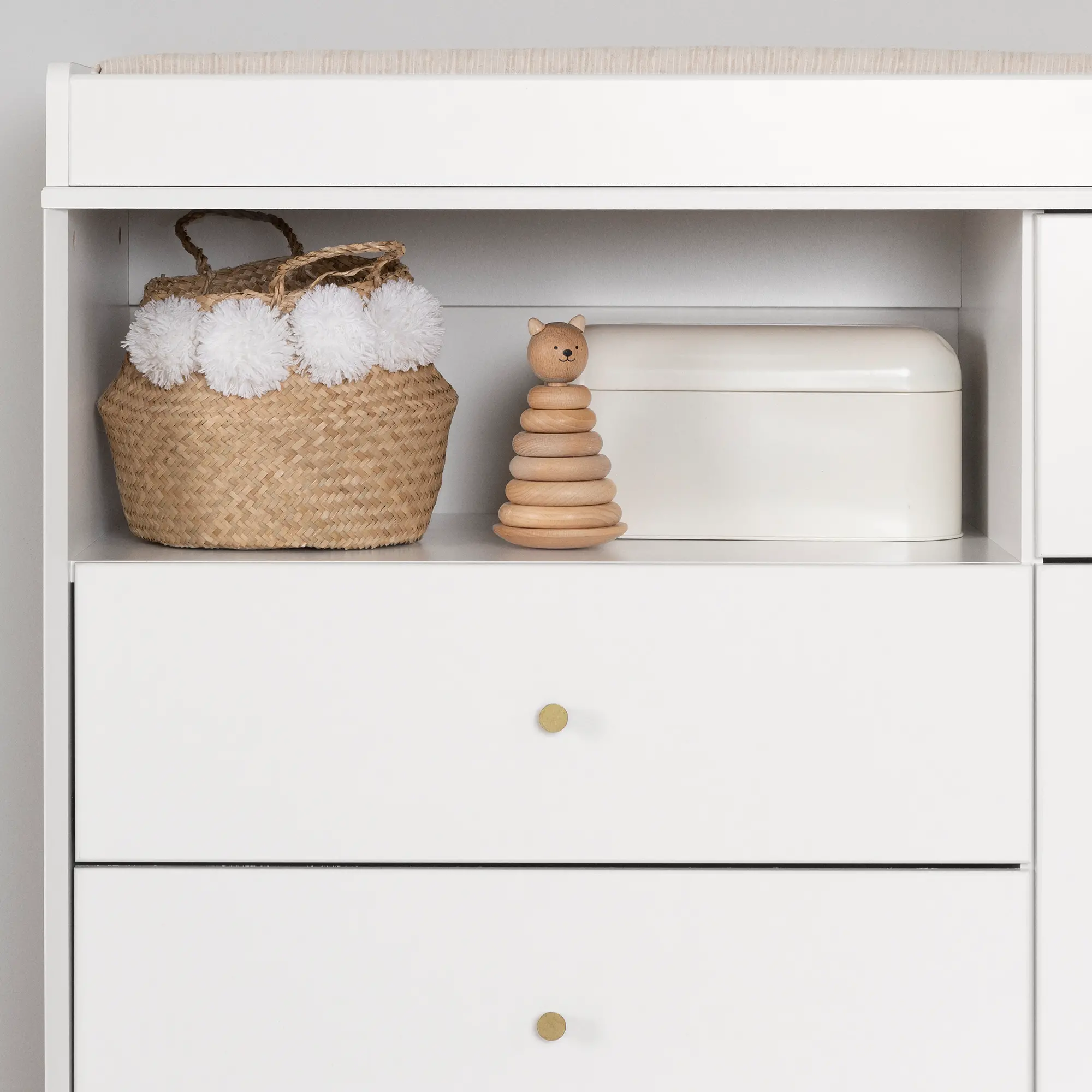 14202 Dylane White Changing Table with Storage - South Shore-4