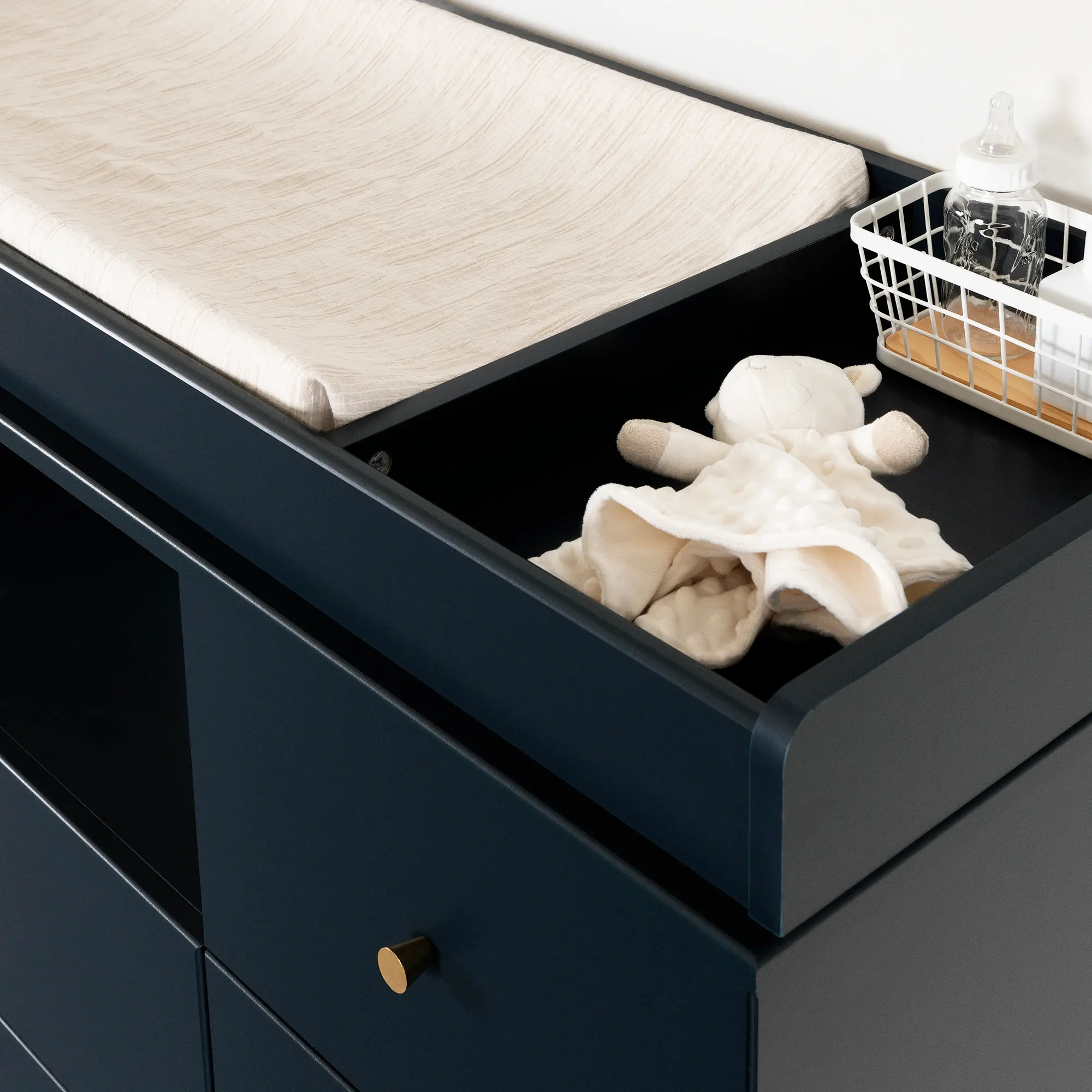 14204 Dylane Navy Blue Changing Table with Storage - South Shore-3