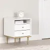 14762 Dylane White 2-Drawer Nightstand - South Shore