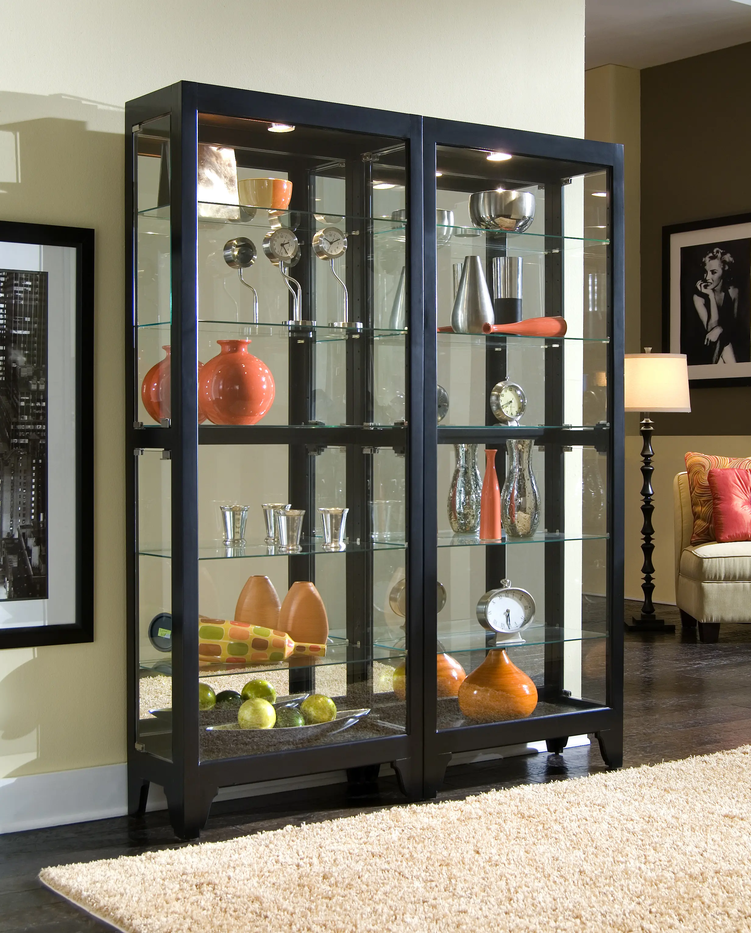 Onyx Black Display Cabinet-2