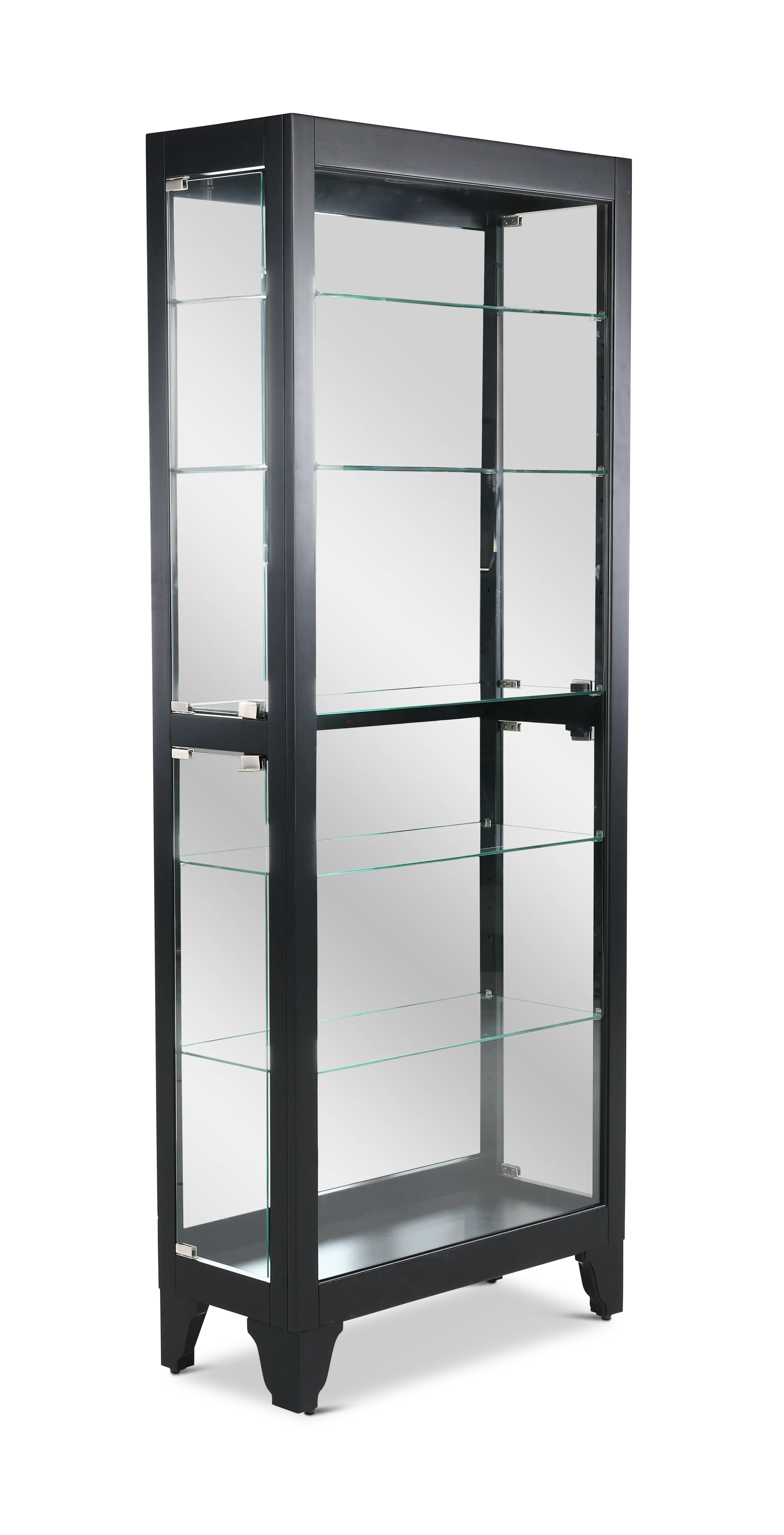 Onyx Black Glass Display Cabinet-1