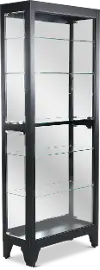 Onyx Black Glass Display Cabinet