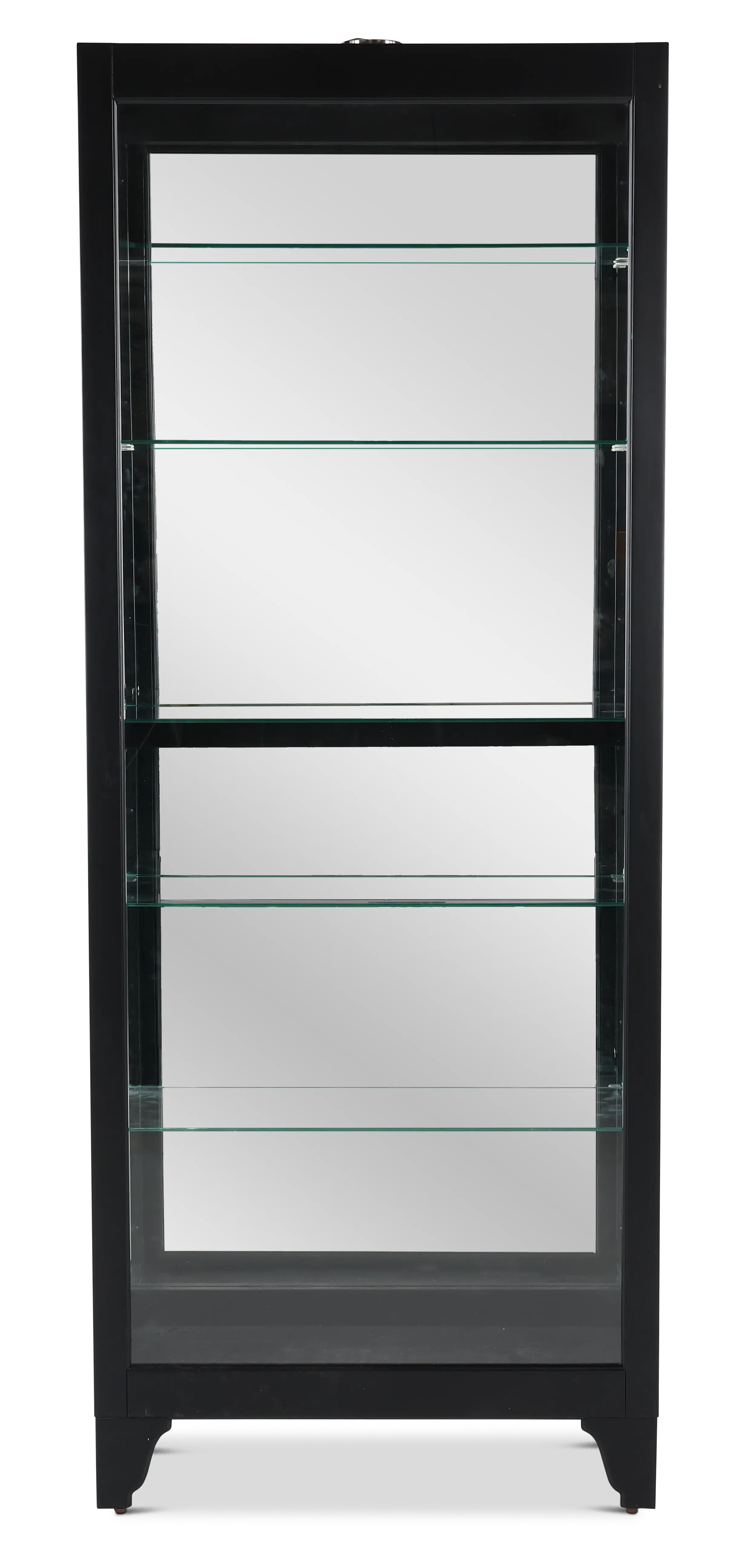 Onyx Black Glass Display Cabinet-5