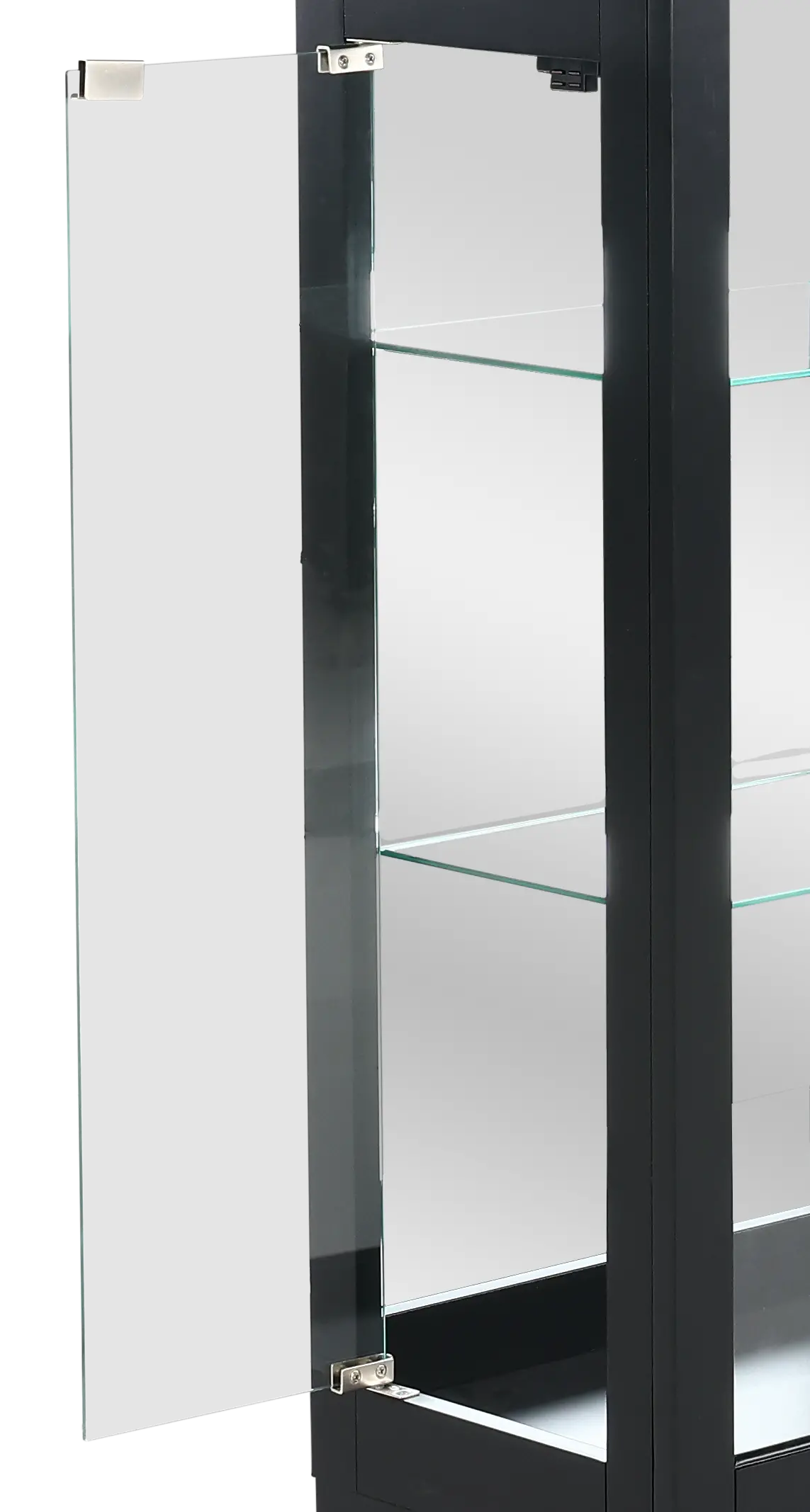 Onyx Black Glass Display Cabinet-7