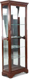 Pulaski Cherry Brown Curio Cabinet