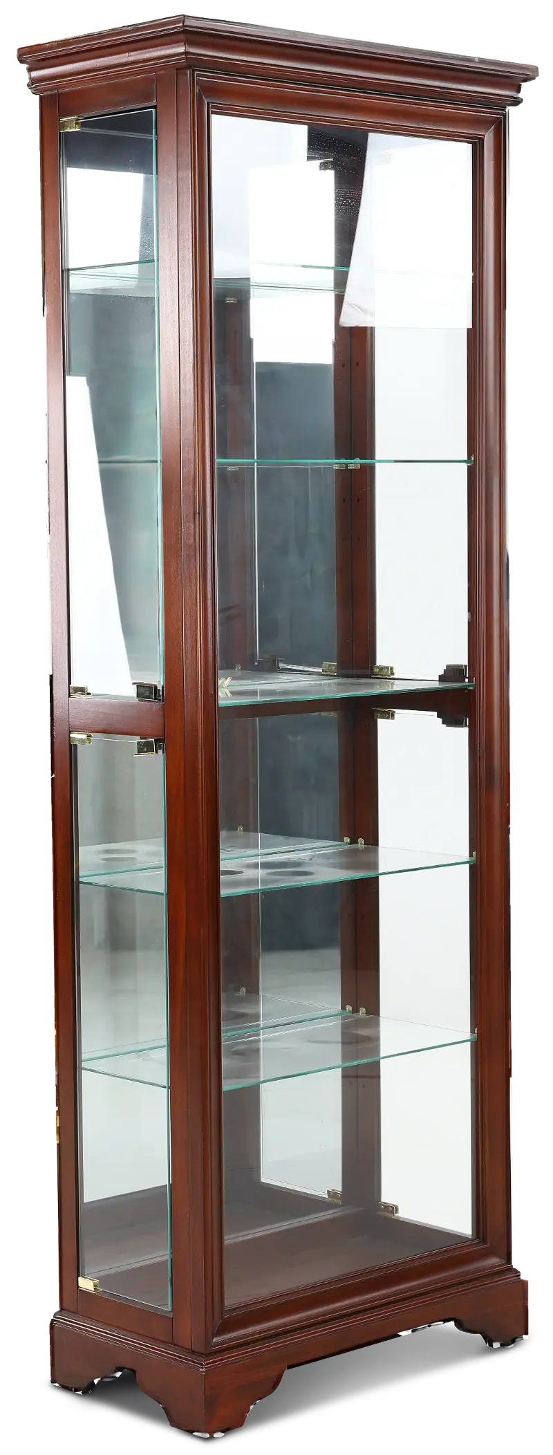 Pulaski Cherry Brown Curio Cabinet