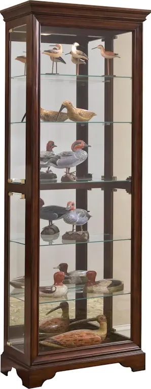 Pulaski Cherry Curio Cabinet-1