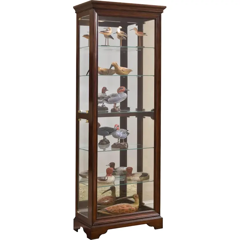 Pulaski Cherry Curio Cabinet-1