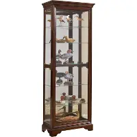 Pulaski Cherry Curio Cabinet