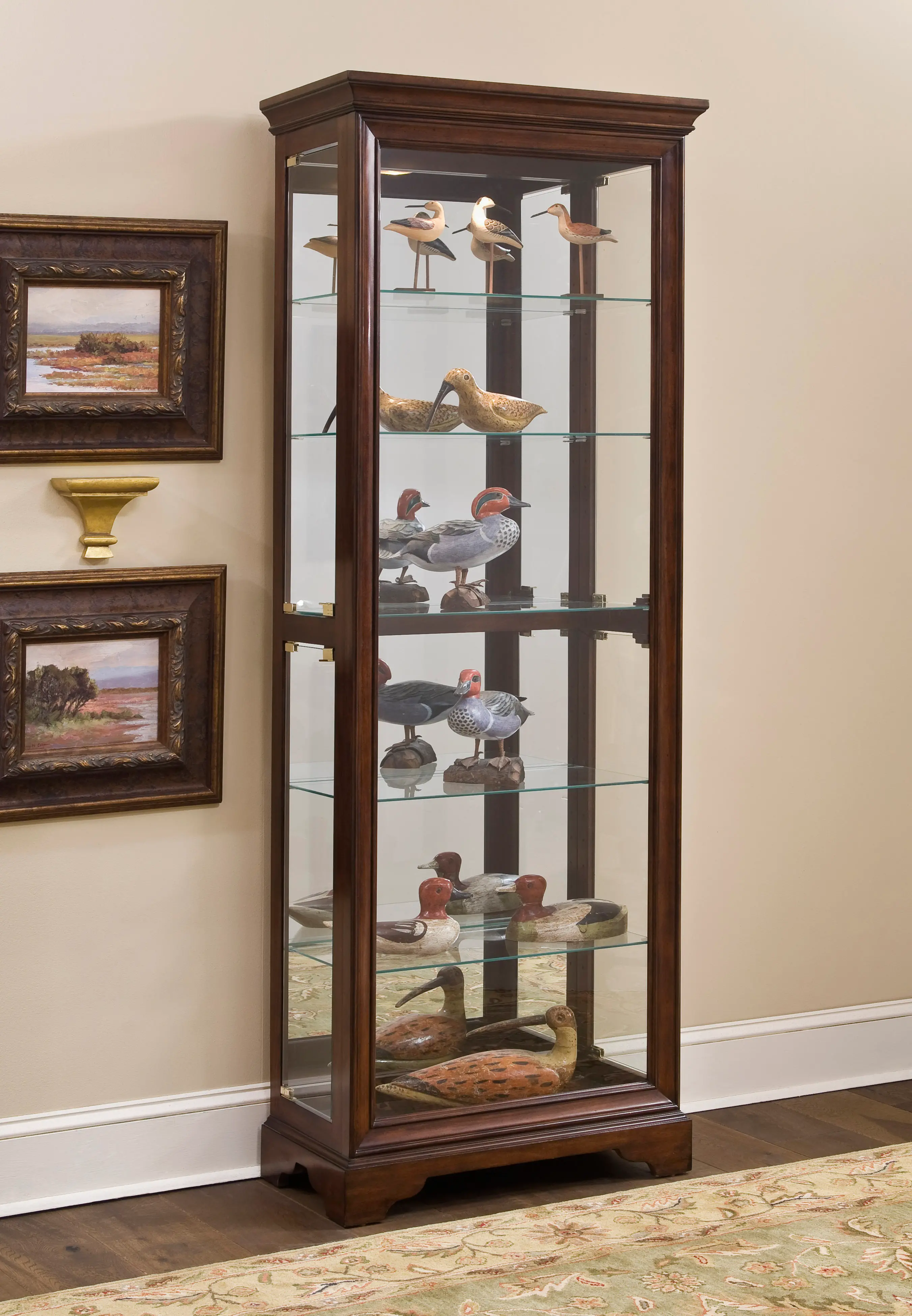 Pulaski Cherry Curio Cabinet-2