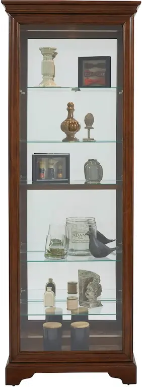 Pulaski Cherry Curio Cabinet-3