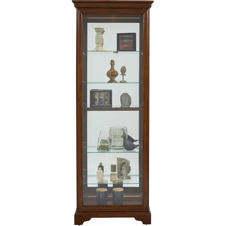Pulaski Cherry Curio Cabinet-3