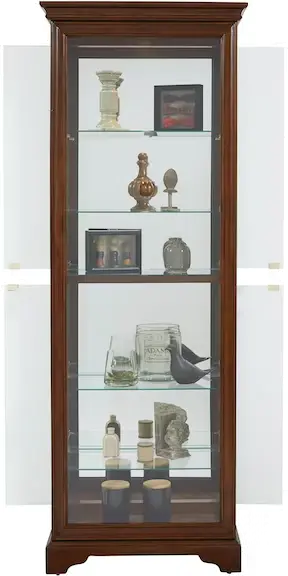 Pulaski Cherry Curio Cabinet-4