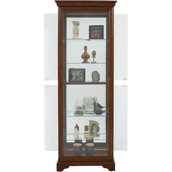 Pulaski Cherry Curio Cabinet-4