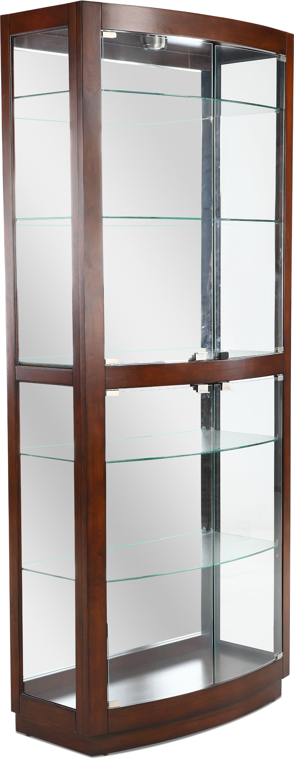 Curved Dark Brown Curio
