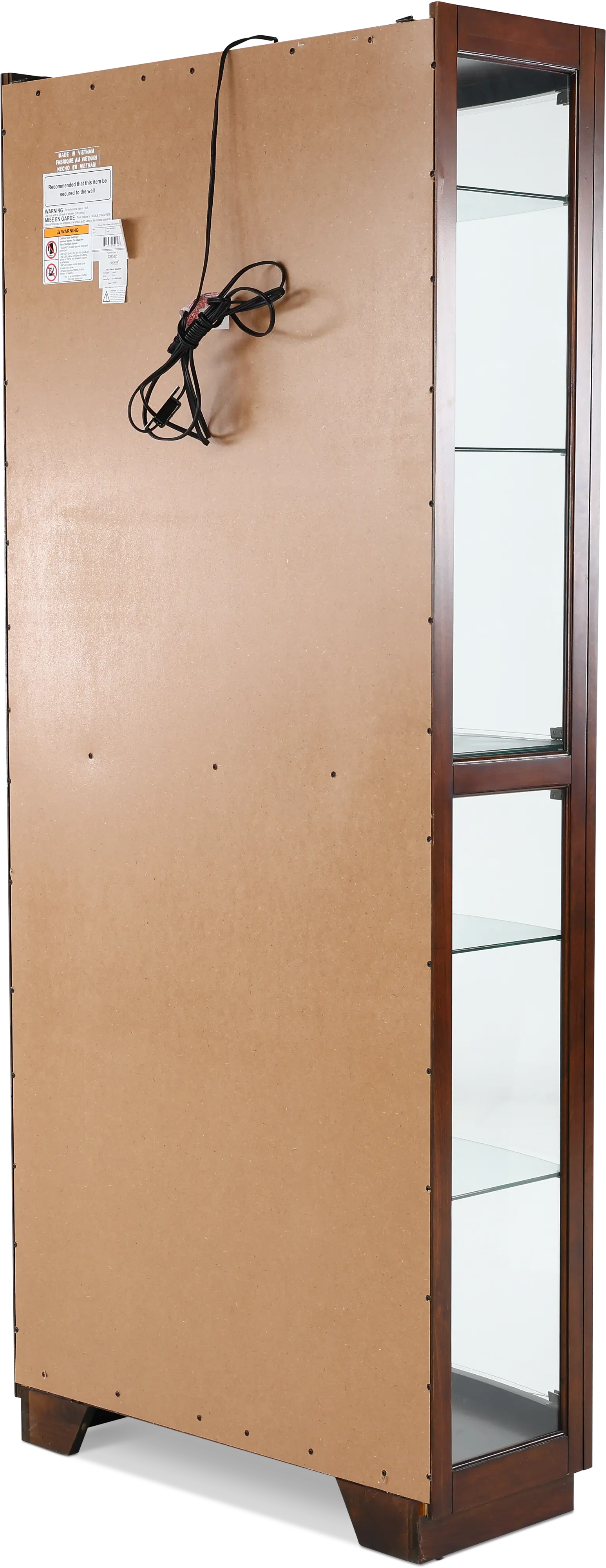 Curved Dark Brown Curio-4