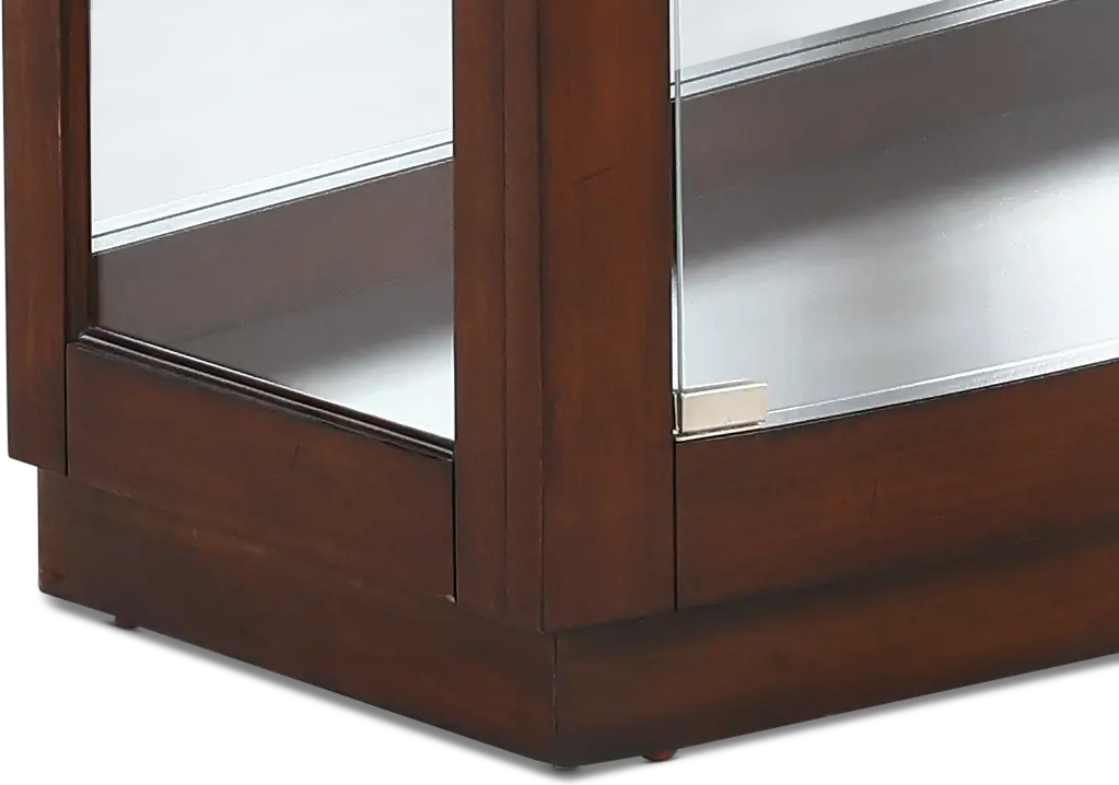 Curved Dark Brown Curio-7