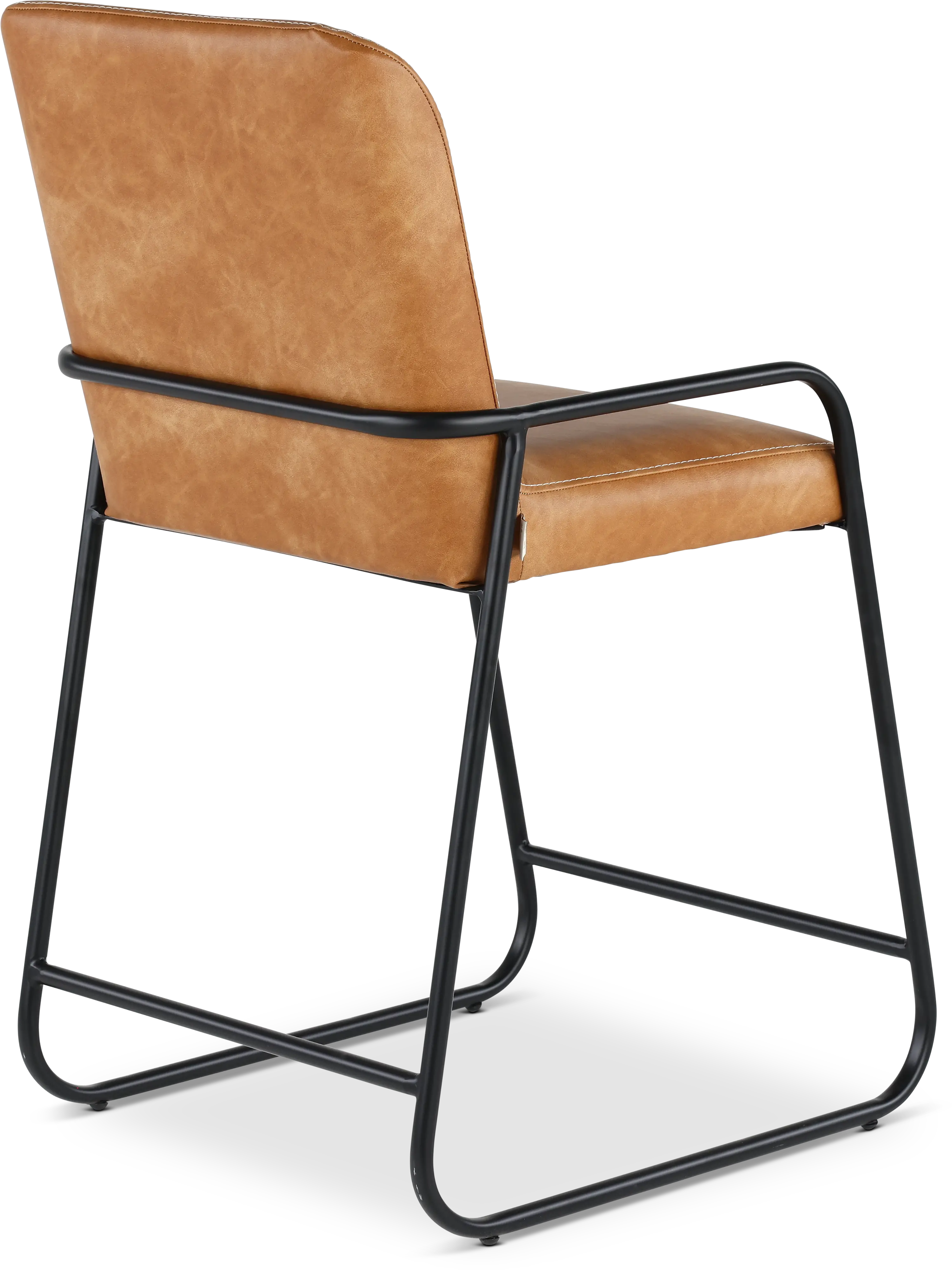 Iron Brown Upholstered Counter Height Stool-5