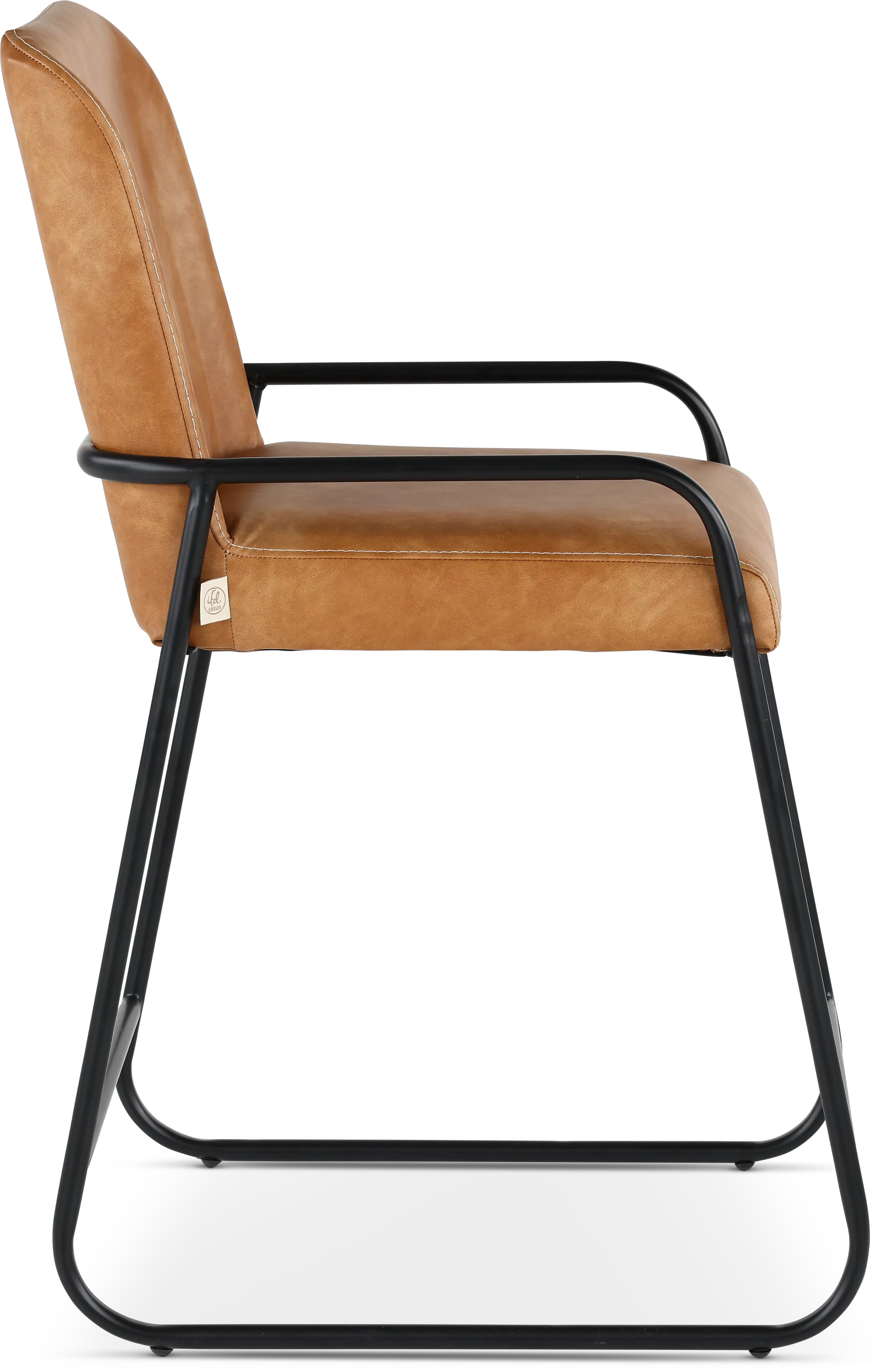 Iron Brown Upholstered Counter Height Stool-6