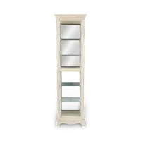 Weathered White Curio Cabinet