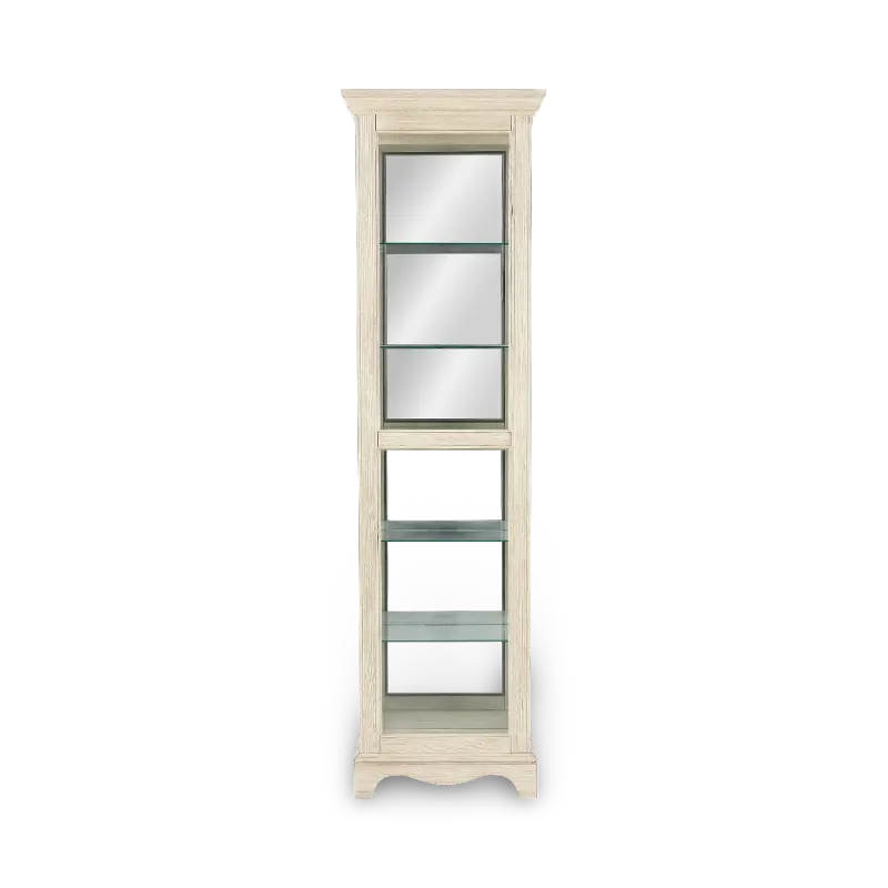 Weathered White Curio Cabinet