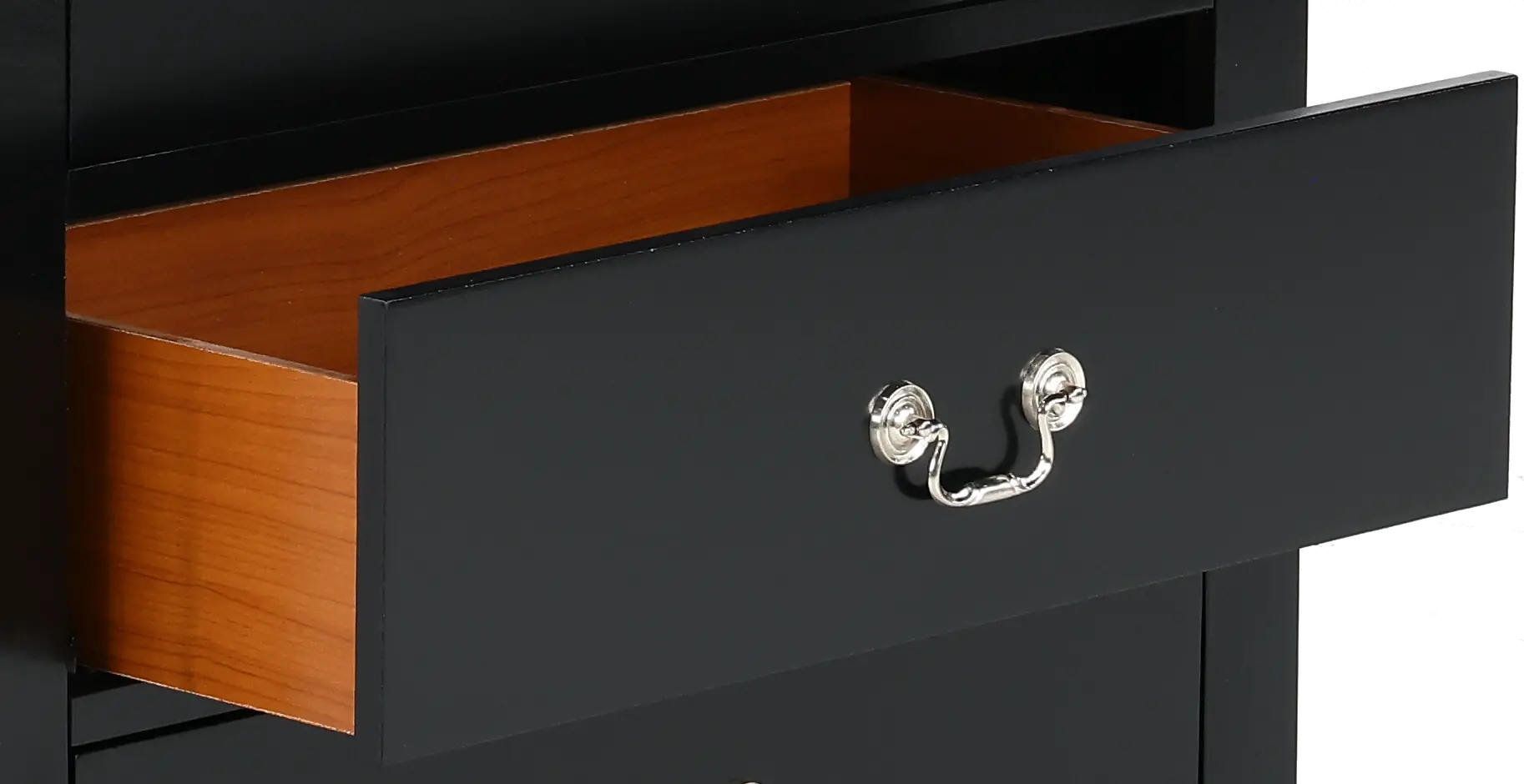 Louis Black Chest of Drawers-2