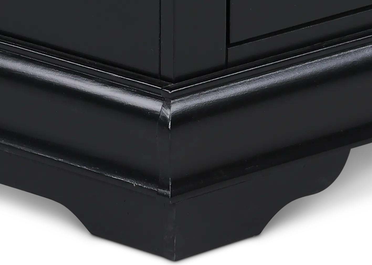 Louis Black Chest of Drawers-7