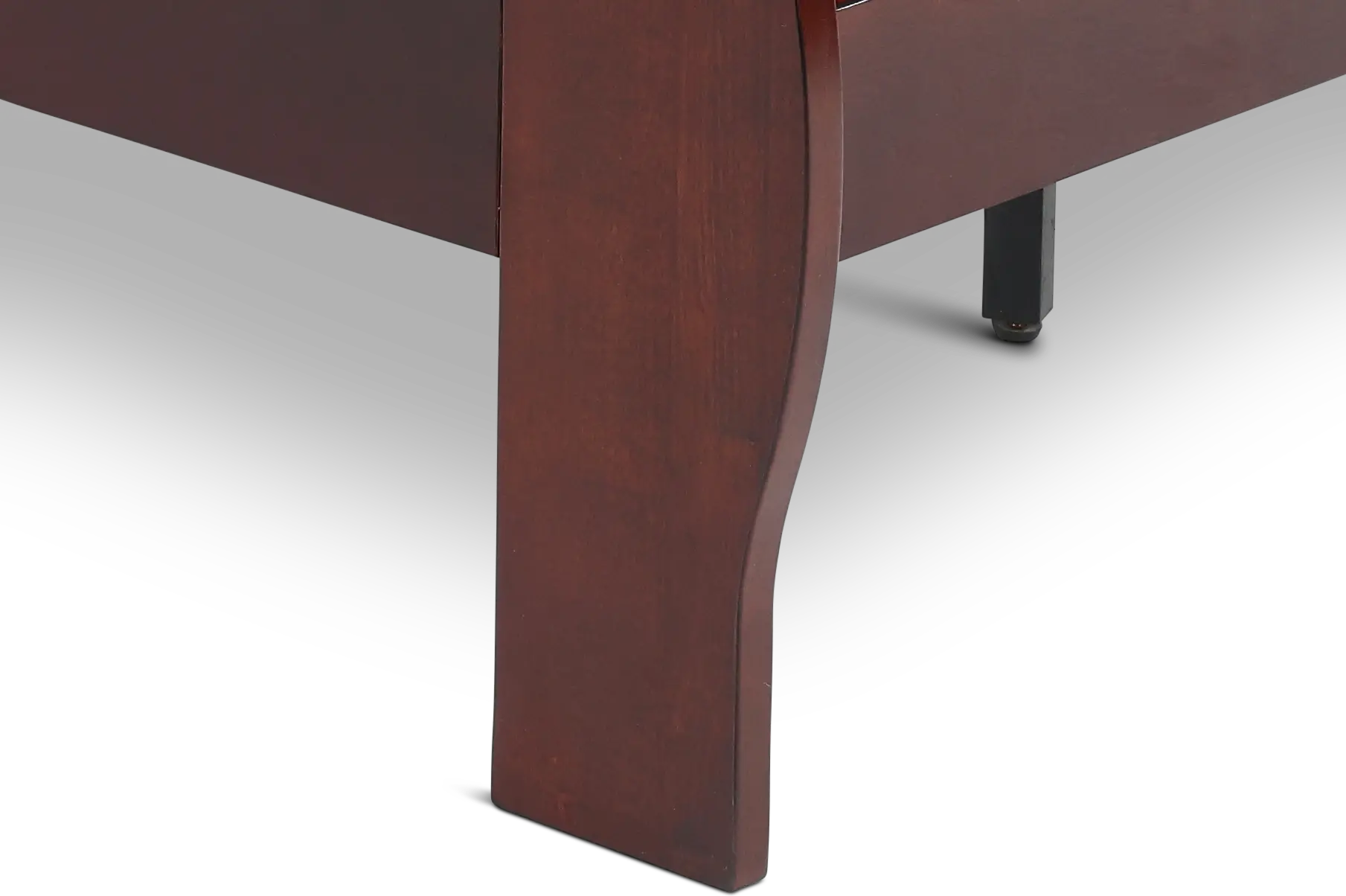 Louis Cherry Full Sleigh Bed-8
