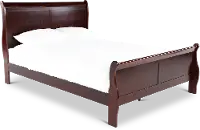Louis Cherry Queen Sleigh Bed