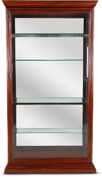 Eden Cherry Brown Curio Cabinet
