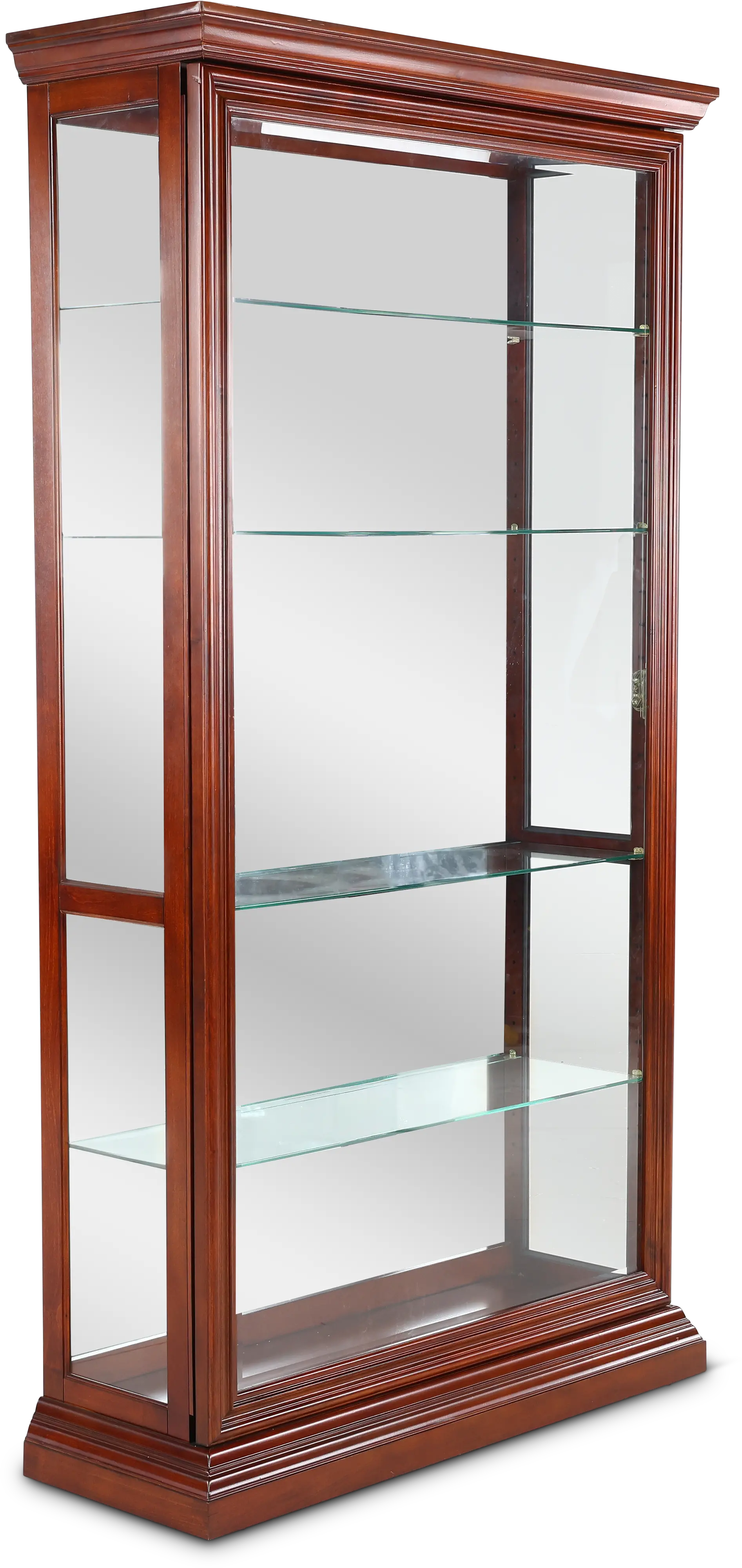 Eden Cherry Brown Curio Cabinet-4