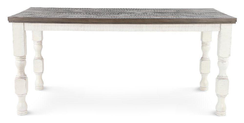Clabria White and Gray Counter Height Dining Table