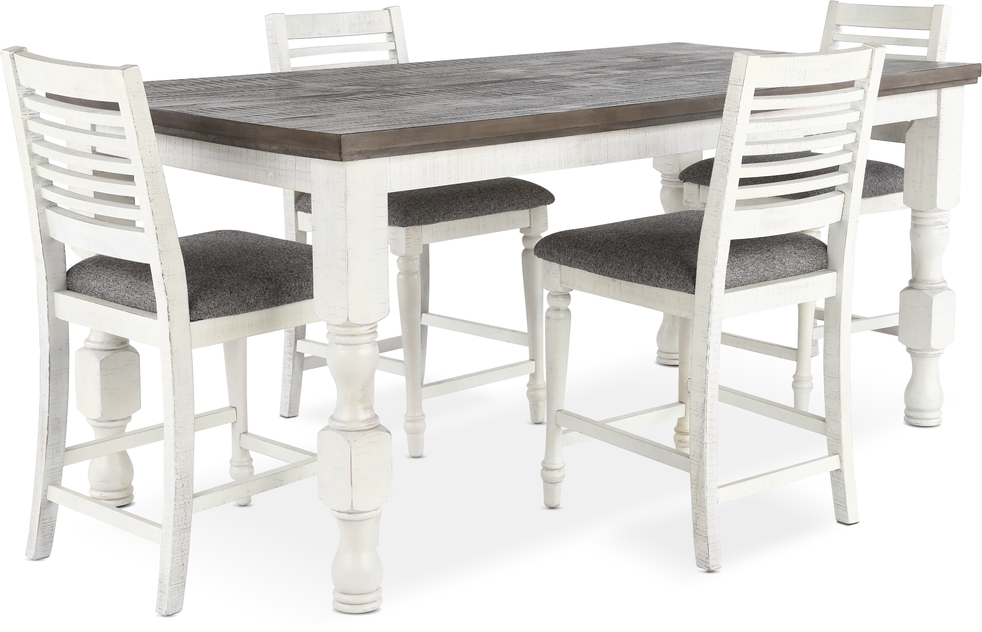 Clabria White Counter Height Stool-10