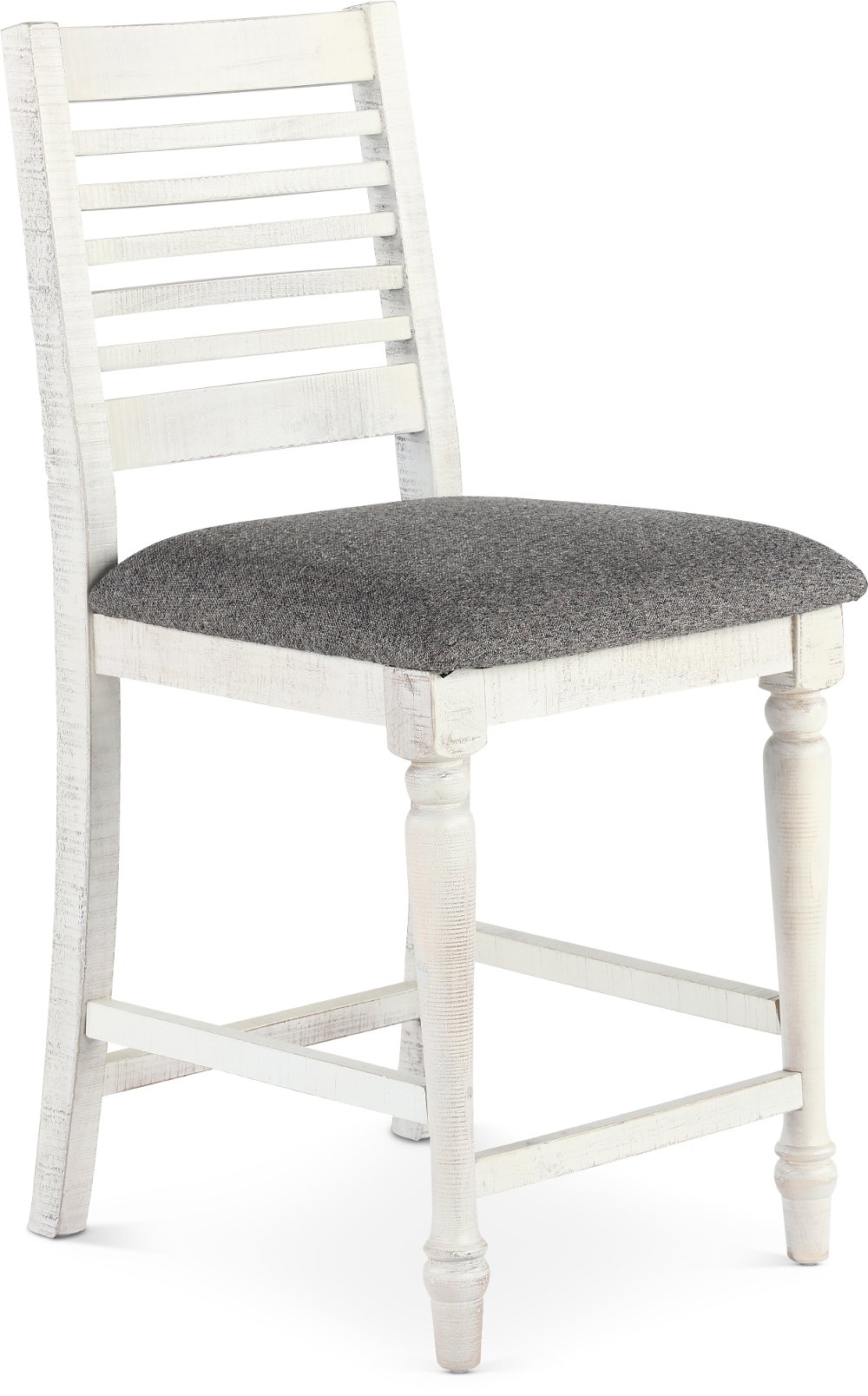 Clabria White Counter Height Stool