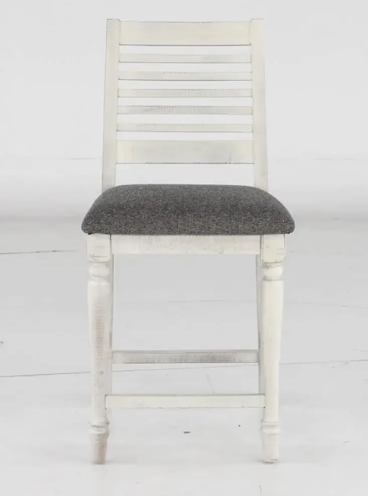 Clabria White Counter Height Stool-5