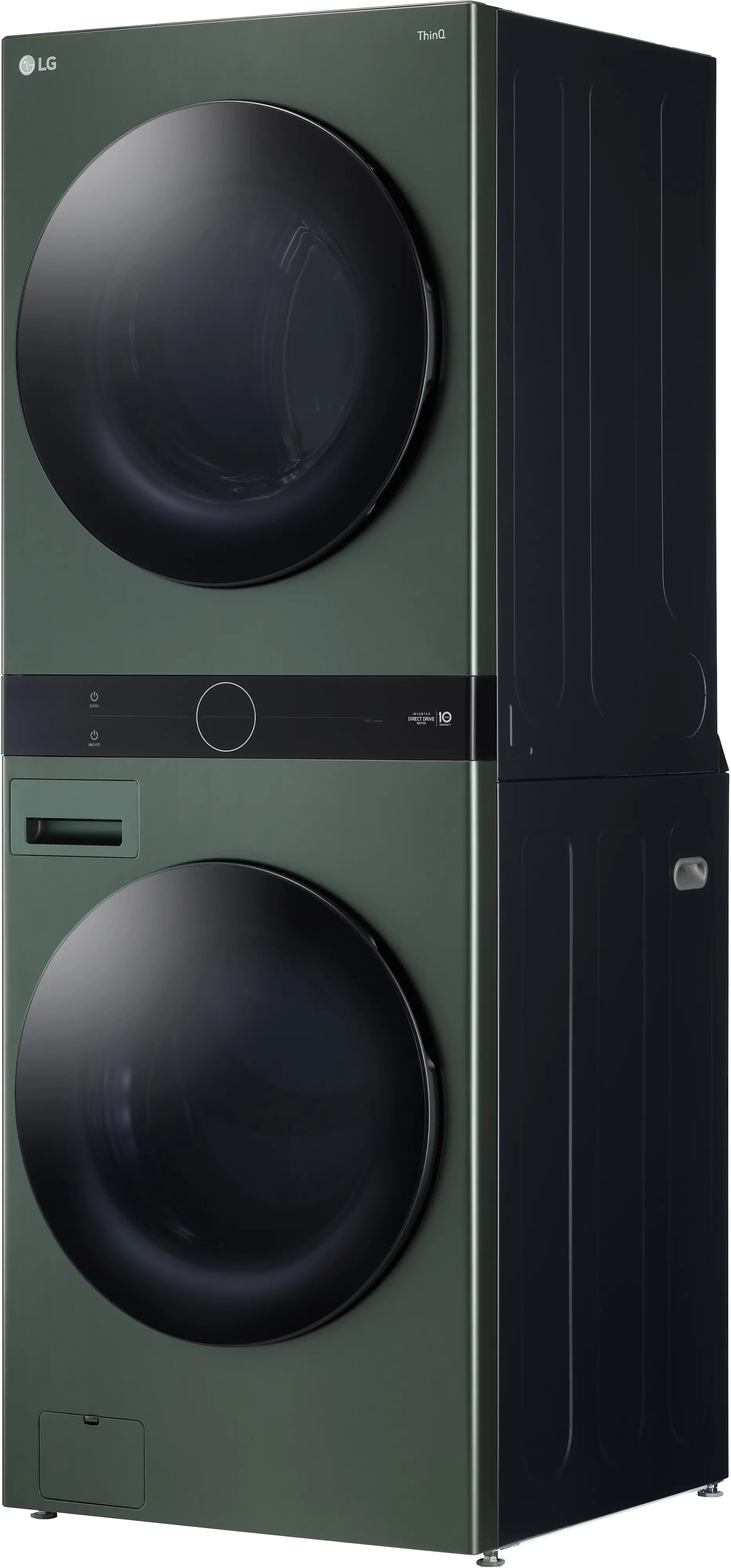 WKEX200HGA LG WashTower Electric Washer and Dryer Set - Nature Green-4