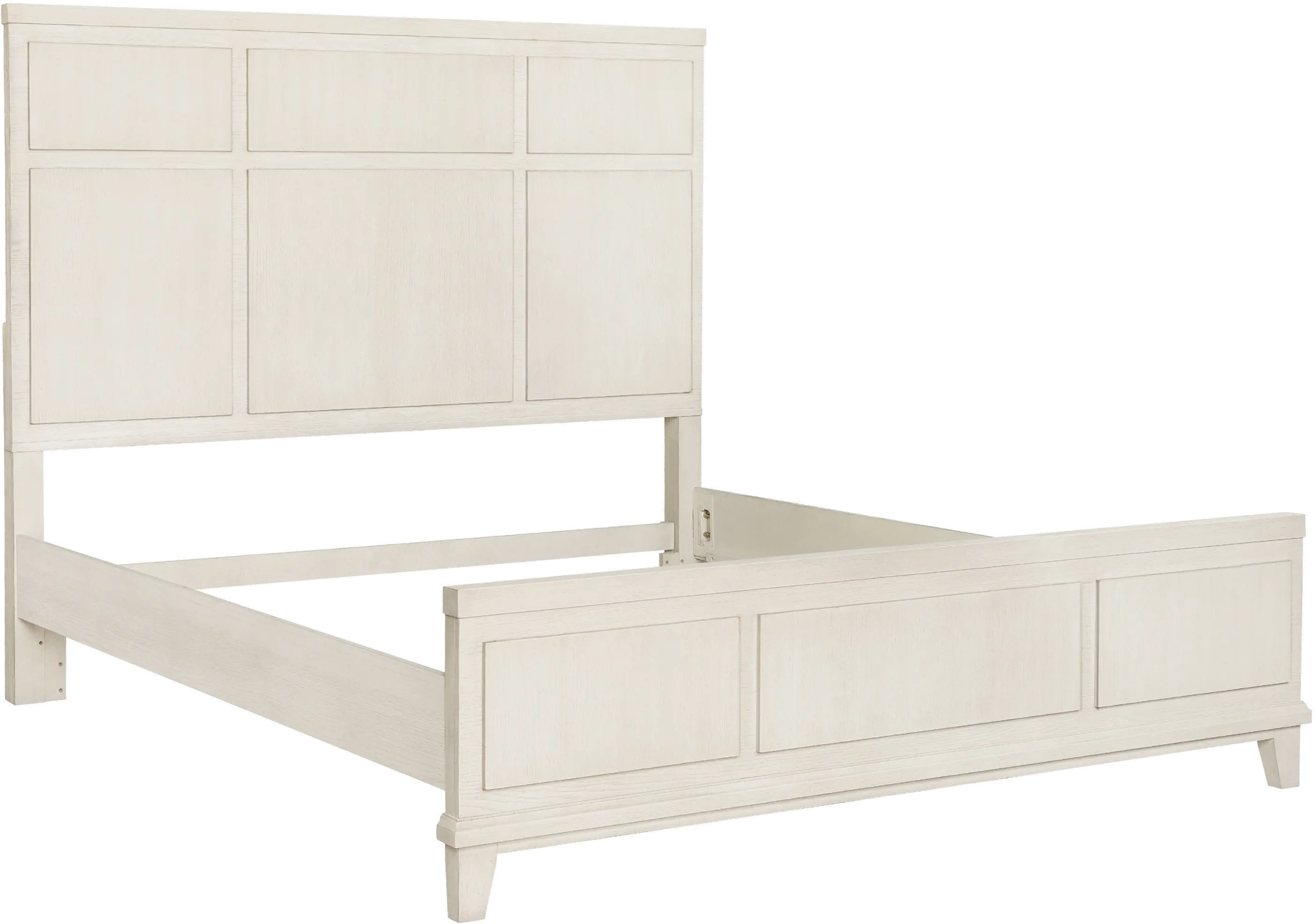 Madison White Queen Bed-1