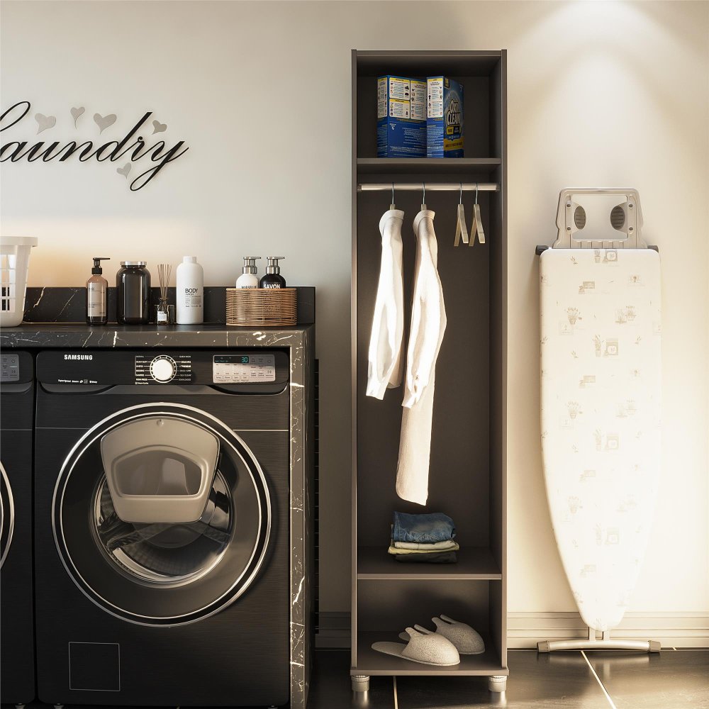 Camberly Graphite Gray 18" Mudroom Cabinet